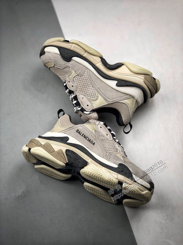 Balenciaga經典款男女鞋 巴黎世家頂級版本Triple-S 17老爹鞋 Balenciaga情侶款老爹鞋  hdbl1223